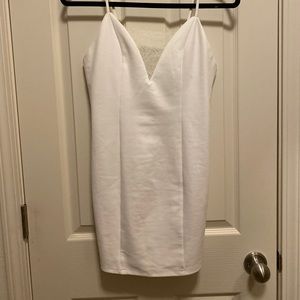 White bodycon dress